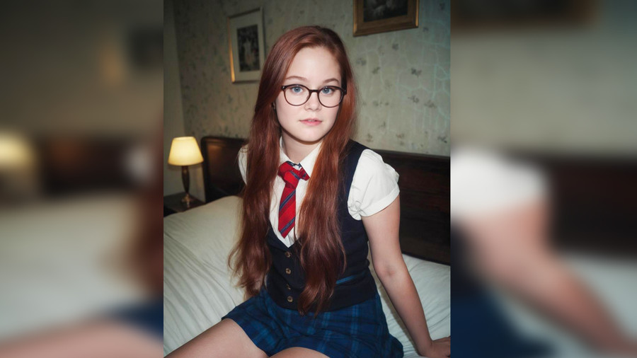 Nicht so braves Schulmädchen