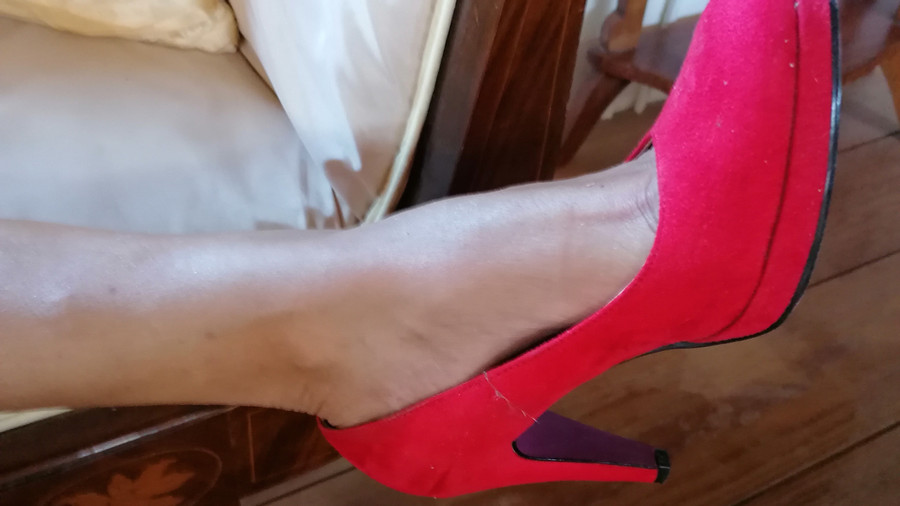 meine roten High Heels