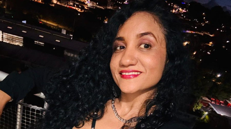 halbnackt auf meinem Balkon