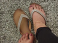 Füsse und flip-flops