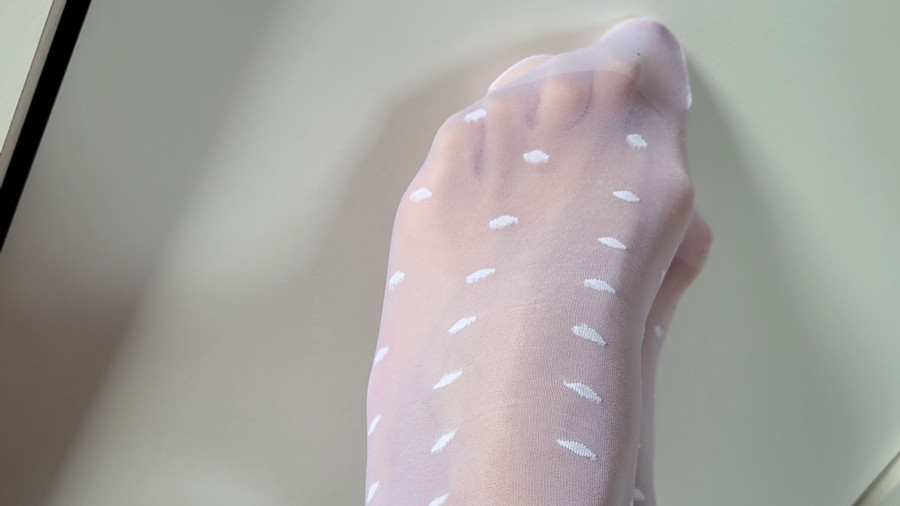 Meine neue Weiße Nylon socken