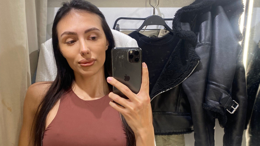 In der Umkleidekabine