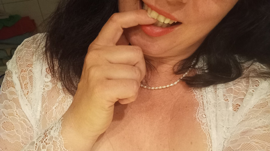 Weiße Spitze auf meinen B***ten