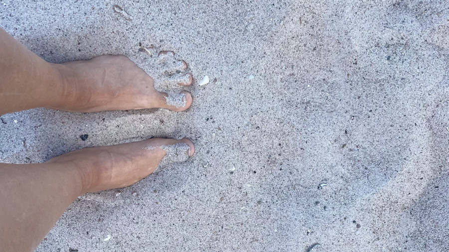 Füße im Sand