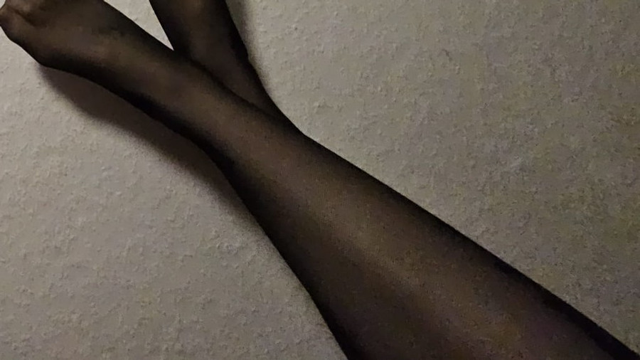 Füße in Nylons