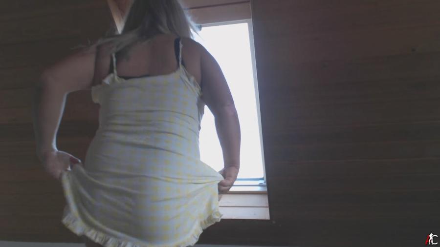 Harte Nippel in der kalten Winterluft