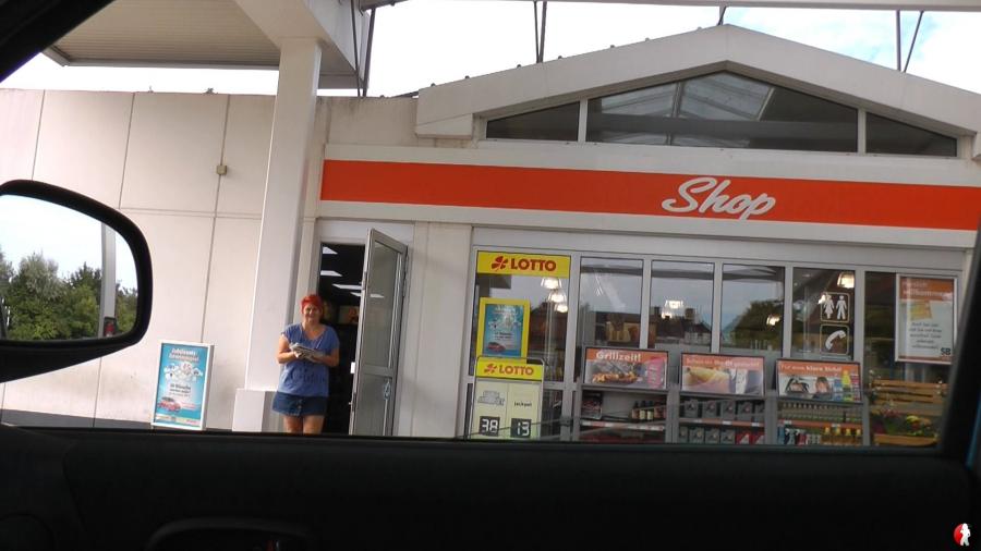 Zeitvertreib in der Waschstraße