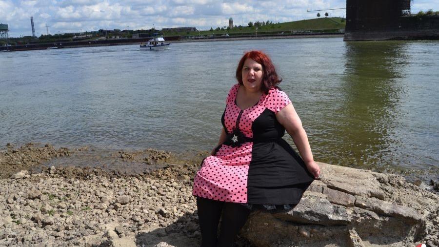 Outdoor: Retro-Kleid in Rosa 1