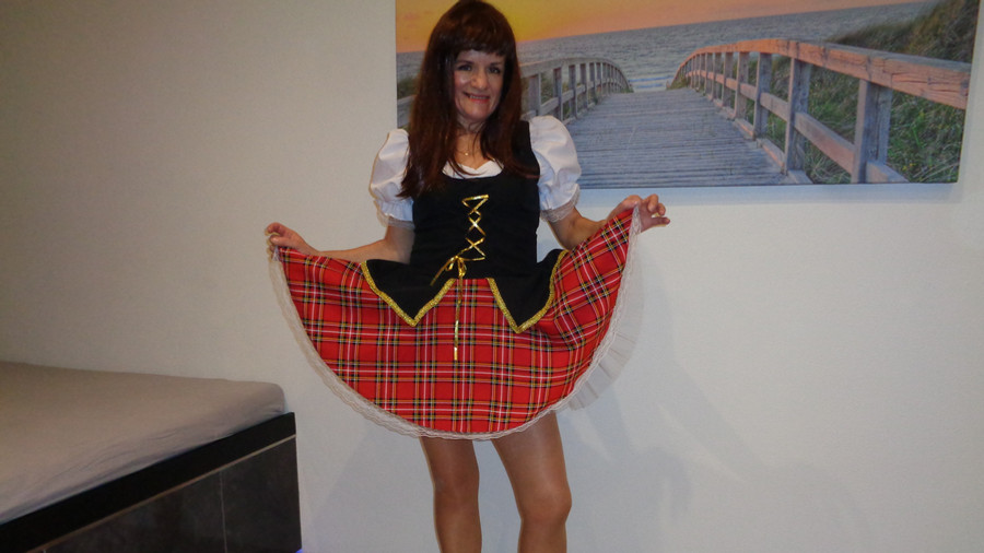 Maskenkostüm für eine Schottin
