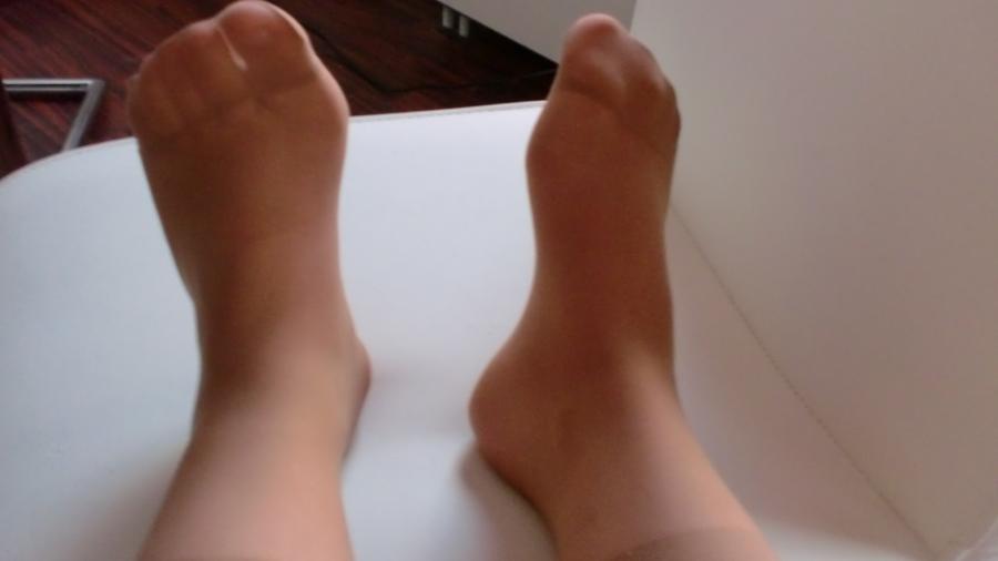 Ich in g***en Nylons