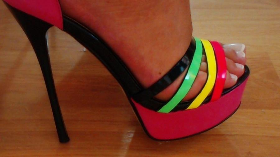 Meine Füße in High Heels...