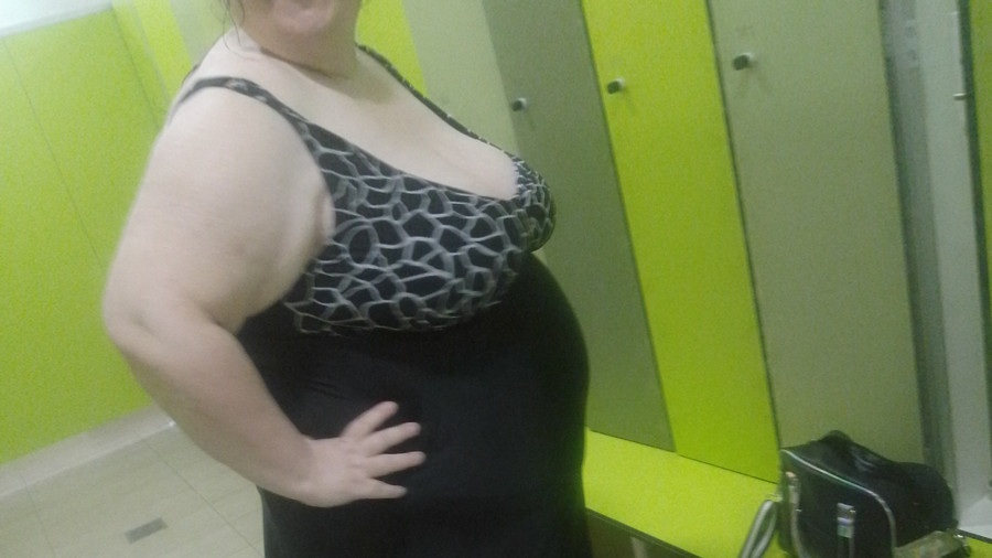 In der Schwimmbad Umkleidekabine