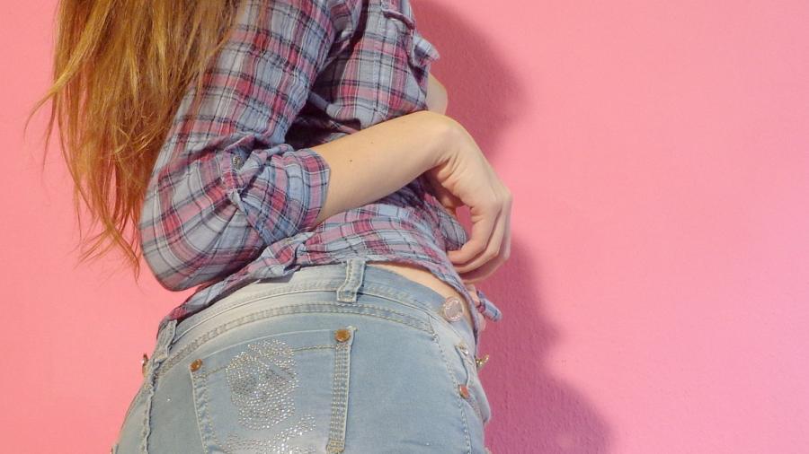 knappe Jeans-Panties