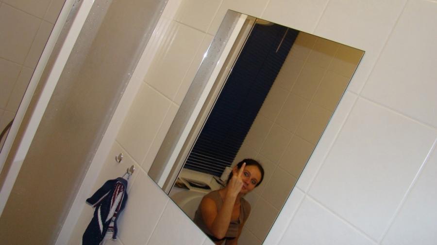 nicht mal auf dem Klo hab ich meine Ruhe...