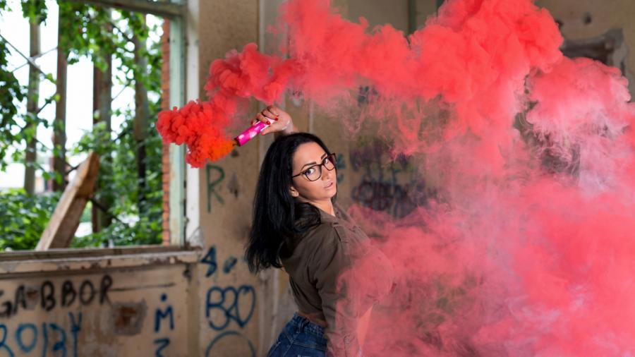 Meine farbenfrohe Sitzung