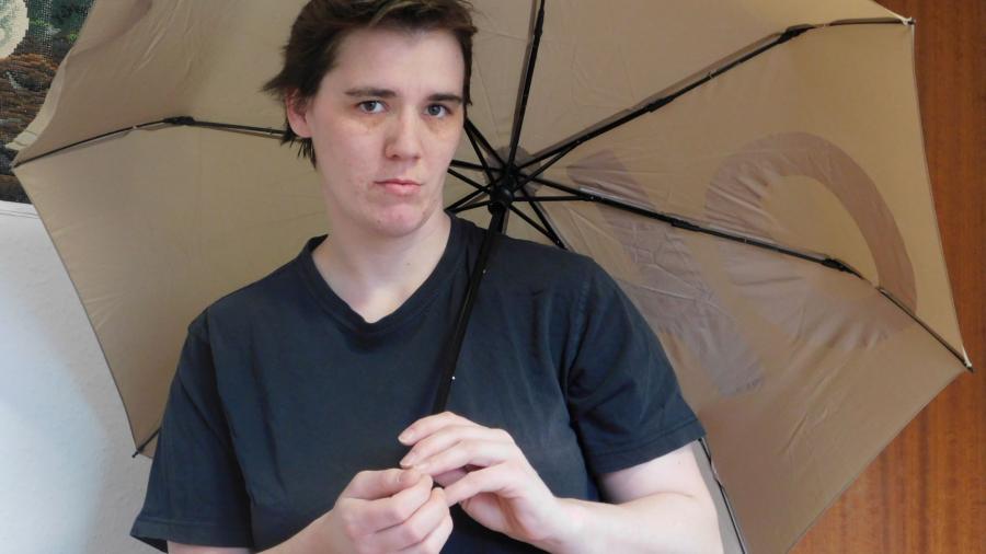 Schirm, Ballons und Spass