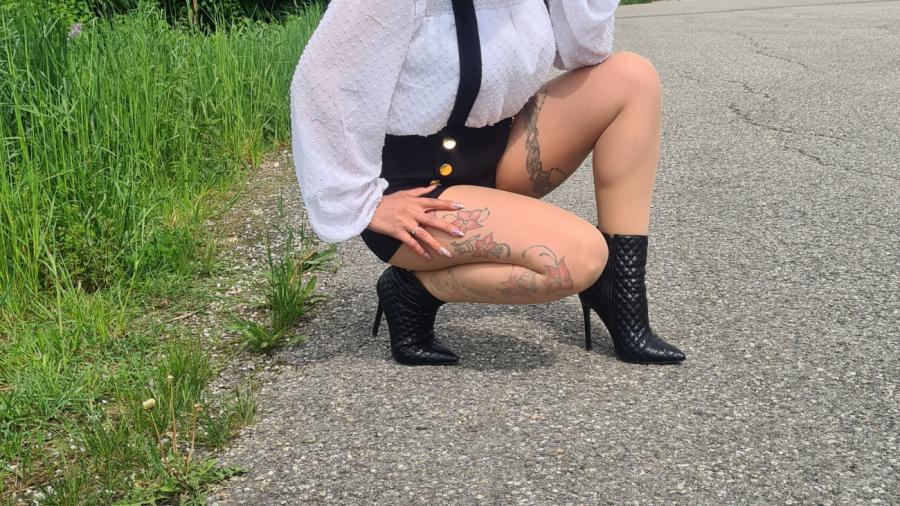 Fotoshooting am Raststätte- am Parkplatz mit viel Zuschauer!!!!